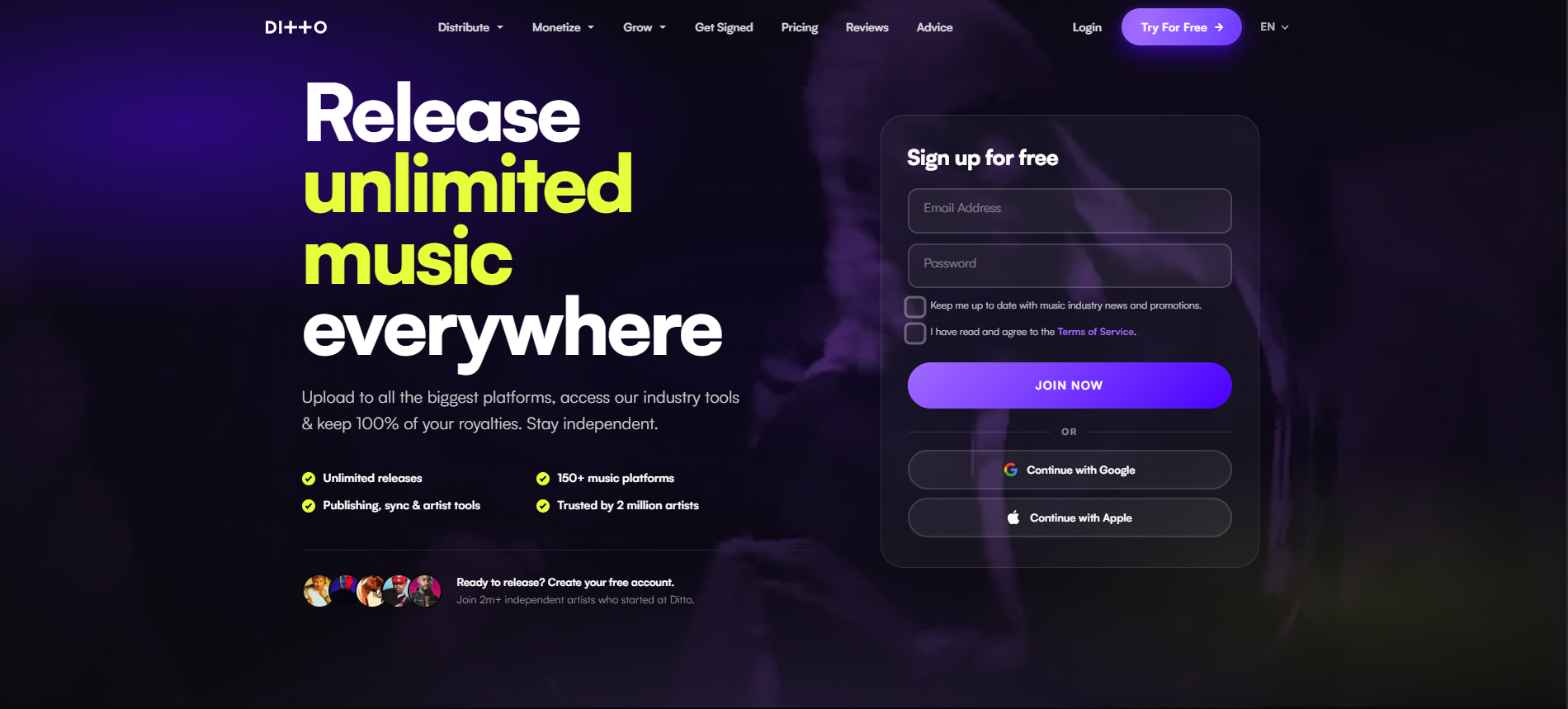 Key Features That Make Ditto Music Stand Out